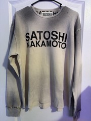 Satoshi Nakamoto Logo Thermal With studs White Size XXL
