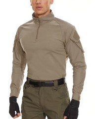Men’s Outdoor Training Shirts Camping Hiking T-Shirt 1/4 Zip Long Sleeve Work US