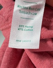 Marine Layer Hemp Cotton Tee T Shirt Mens M/L Crewneck Relaxed Pocket Red Rock