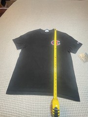 Champion Classic Jersey T-Shirt 100% Cotton Black Men’s Size Large