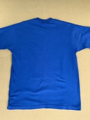 VTG BVD T Shirt Men’s LARGE Single Stitch Blue MADE USA Workwear 80s