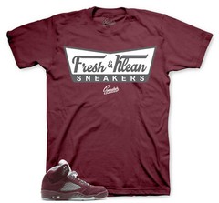 Tees To Match Jordan 5 Burgundy Sneakers – Fresh & Klean Shirt