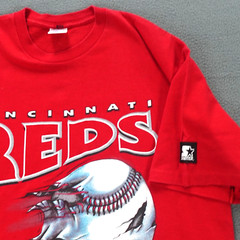 Vintage Starter Cincinnati Reds T Shirt Men’s Size L Single Stitch Short Sleeve