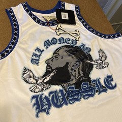 NEW LIMITED EDITION! NIPSEY HUSSLE All Money In Hustle Brand X LA Jersey Mens XL