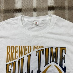 Modelo Football White T Shirt Mens Size XL Cerveza Brewed For Full Time Fans
