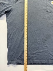 Carhartt Iconic K87 Work T Shirt Mens XL Blue Cotton Jersey Loose Fit Rugged