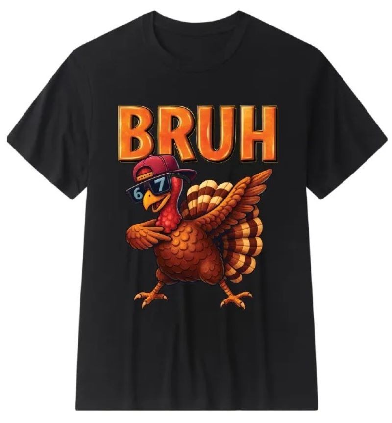 FUNNY BRUH Six Seven 67 Number Graphic T-Shirt Streetwear Unisex Tee