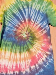 Spiral Tie Dye T-shirt top Men’s/Women’s Non Fade Handmade NEW Med 38-40