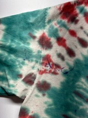 Chemistry GREEN ALIEN Tie Dye Multi Color Crew Neck T-Shirt Tee Shirt SZ L Large