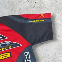 Vintage JNCO Moto Racing Jersey Shirt Y2K Skater Motocross Mens Size XL Red