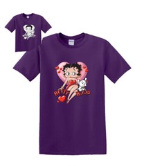 T-Shirt S to 2XL 3XL – BETTY BOOP – HEART – Solar Changing Fun Humor Adult