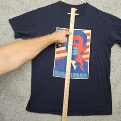 Ronald Reagan T Shirt Reagan Library Men Large Cotton Blue