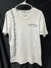 2007 chrome hearts x comme des garcons white t-shirt, preowned size medium
