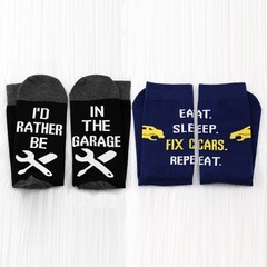 Auto Mechanic Socks Maintenance Gifts Funny Car Mechanic Gifts Eat Sleep Fix …