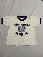 50s 60s 70s Mexican university T-shirt XS Ringer UNAM