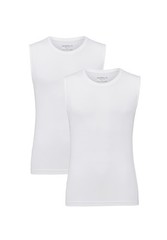 Marvelis Men’s T-Shirt Twin Pack – Body Fit – Tank Top / Crew Neck – Skin