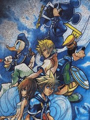 Y2K Kingdom Hearts Promo T-Shirt Disney Square Enix Medium Size
