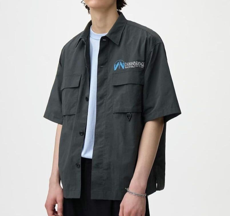 Brand new with tags GU x DEATH STRANDING 2 nylon shirt, size L, rare item