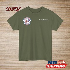 3rd Battalion 1st Marine Regiment USMC Small Logo T-Shirt S to 5XL Made In USA