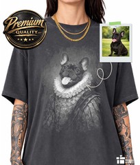 Custom Pet Portrait Comfort Tee Personalized Dog Cat Photo Shirt Gift Idea