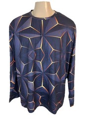 Men’s Multicolor Unbranded Casual Stretch Shirt. 3XL. 95% Polyester/ 5% Elastane