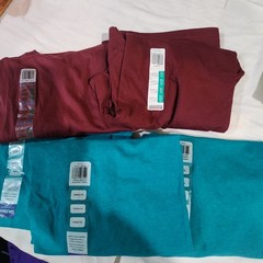 Men Hvy Cotton Short Sleeves T-Shirt (Lot Of 5) Mix Color Lot (#4) Jerzee Gildan