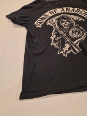 Official Sons Of Anarchy Reaper Back Patch Biker T-Shirt Size Medium B668