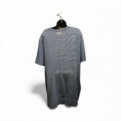 Unbranded Unisex XXL Pocket T-Shirt Blue Stripe Long Length (INV205)