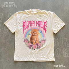 Alpha Male Funny Ironic Kitten Comfort Colors Shirt