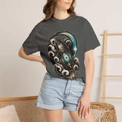 Blackwork Comet Fishing Lure Lantern T-Shirt Graphic