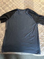 Sonoma Supersoft Tee Men’s Big & Tall XLT Blue/Black Raglan Crew T-Shirt