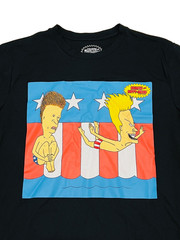 NEW Men’s BEAVIS & BUTTHEAD Merica Patriotic Short Sleeve T-Shirt Size 2XL 50/52