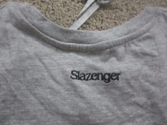 SLAZENGER GRAY SLEEVELESS T SHIRT MEDIUM (NEW WITH TAG)