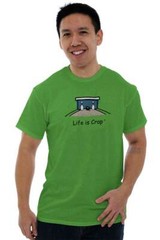 Life Is Crap Bowling Bowler Split Funny Gift Womens or Mens Crewneck T Shirt Tee
