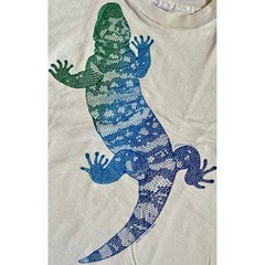 1984 Hanes Beefy T Lizard Graphic T-Shirt Mens Large Made in USA Single Stitch
