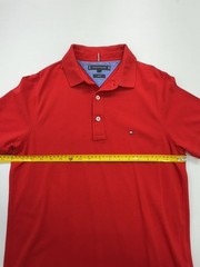 Tommy Hilfiger Men’s Red Slim Fit Polo Shirt Size M