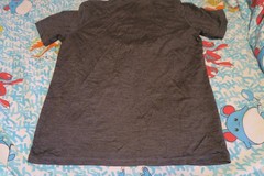 Woolly Clothing Sailboat 100% Merino Wool Graphic T-Shirt Grey Men’s Medium
