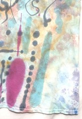 Handmade Tie Dye New York Street Art Abstract Design XL Tee Shirt 22″ W X 30″ L