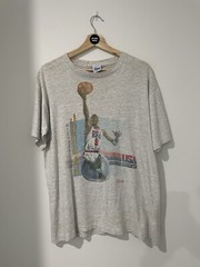 VTG 90s 1991 Michael Jordan Team USA Salem Single Stitch t shirt size Large Rare