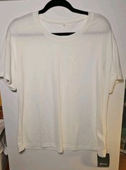 Ficerd Men’s White Big & Tall Shirt Short Sleeve Cotton Tee Crew Neck Size M