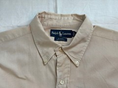 Ralph Lauren BLAKE Cotton Kanoko Shirt L Beige for 14Y+ Japan