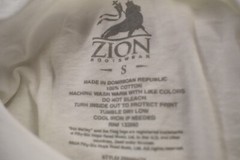 Zion Rootswear Mens Bob Marley Roots, Rock, Reggae White Shirt New S, XL