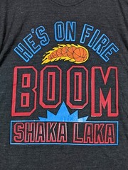 Homage NBA Jam Boomshakalaka T-Shirt Mens M Charcoal Tri-Blend Graphic Retro