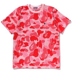 A BATHING APE Men’s ABC CAMO PILE JACQUARD ONE POINT TEE 1L30109005 b