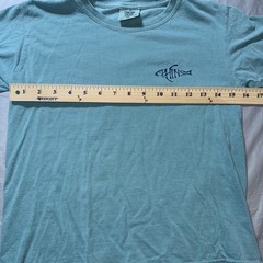 PHINS Apparel Youth Medium Comfort Colors Chalky Mint Green Fishing Fish