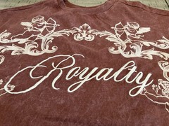 RGSTR Men’s M Brown Cotton Sleeveless Crew Neck Cherub Angels Graphic T-Shirt