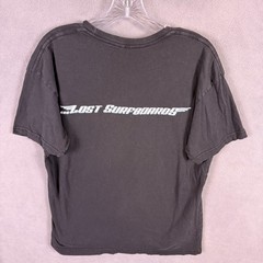 Y2K Lost Surfboards T-Shirt Mens Large Black Graphic Tee Short Sleeve Cotton