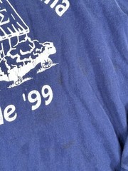 Vintage 90s Fraternity Hay Ride Shirt Men’s Large Blue Gamma Sigma Sigma 1999