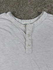Old Navy Soft-Washed Henley Neck Men’s Short Sleeve T-Shirt Heather Grey •Medium