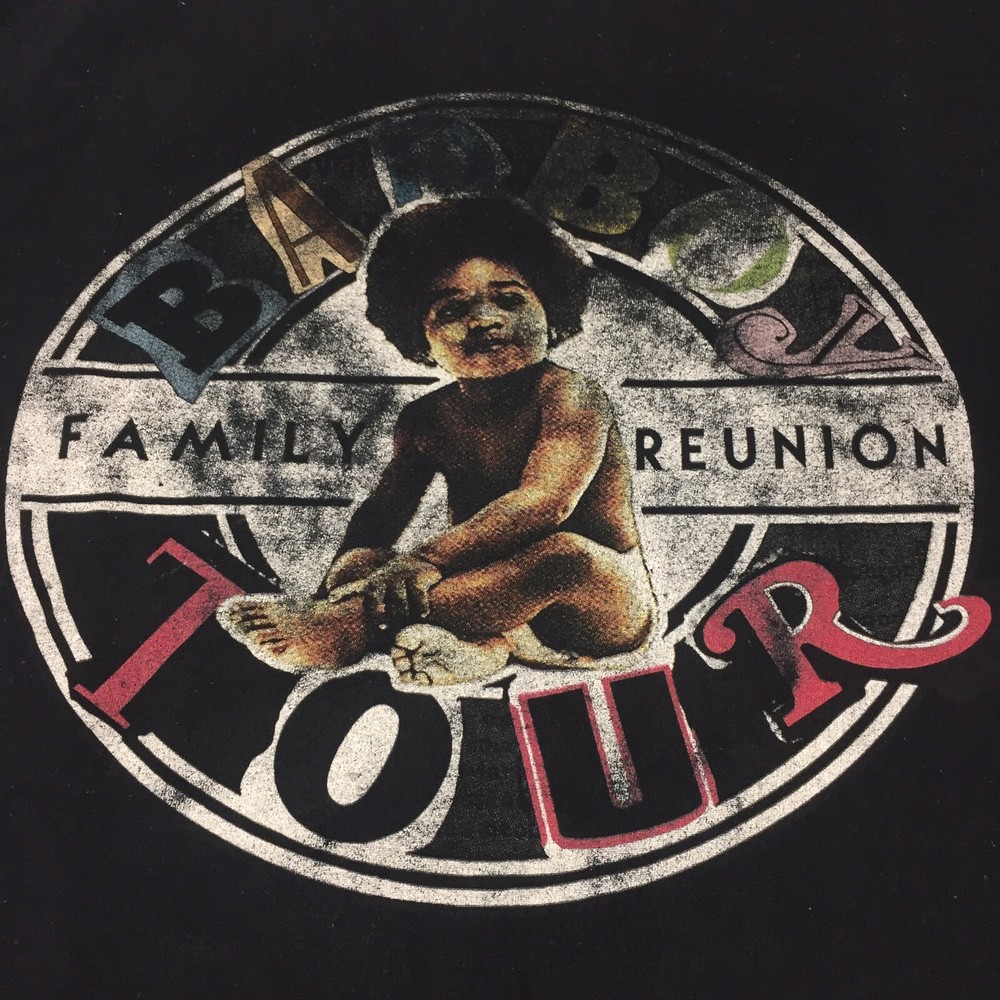 The Bad Boy Family Reunion Tour Large Black T-shirt Puff Daddy French Montana